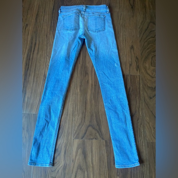 Rag And Bone Blue Denim Jeans Size 24 Skinny Distressed Low Rise Casual Quality - Picture 7 of 13